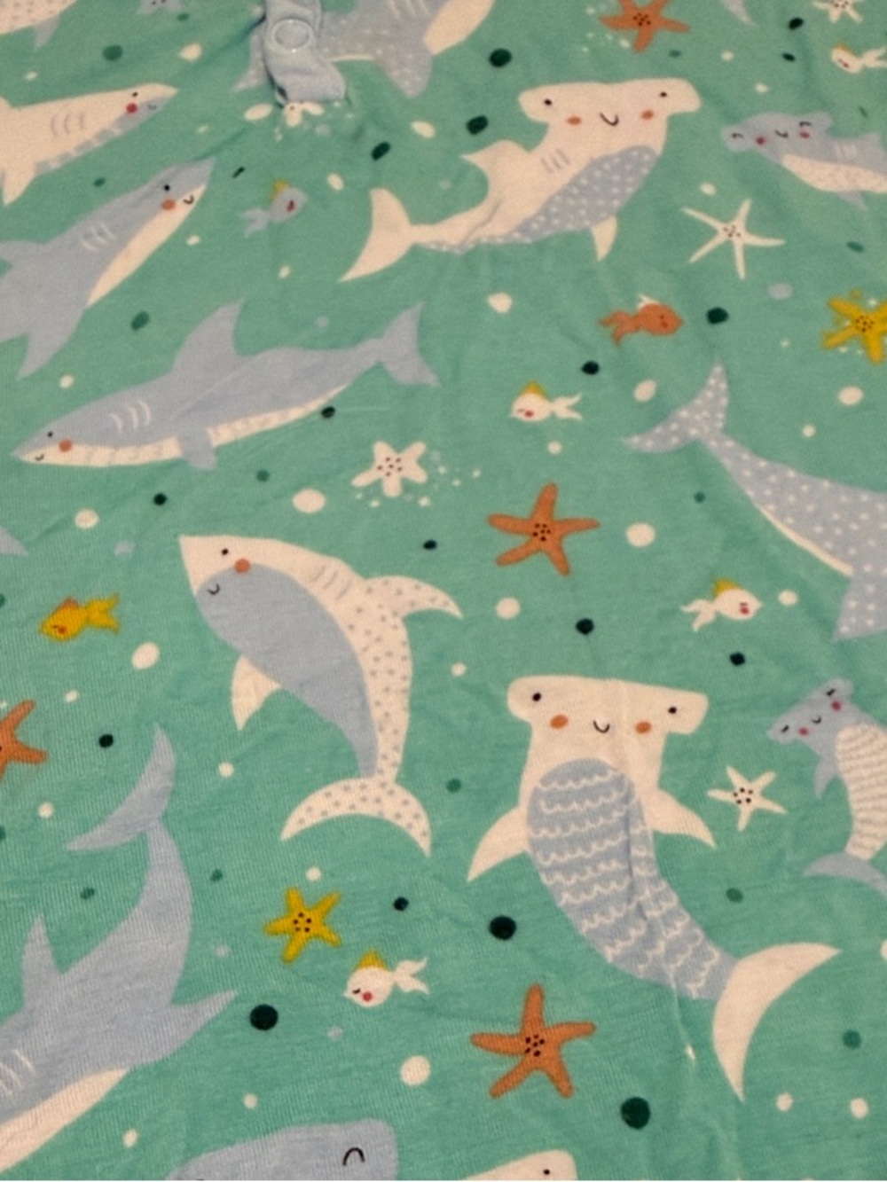 Women’s Little Sleepies Shark Print Pajama Set - Picture 2 of 4